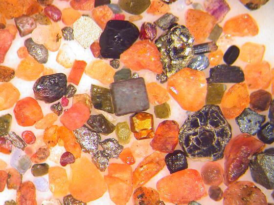 Schwermineralien Schnbrunner Bach